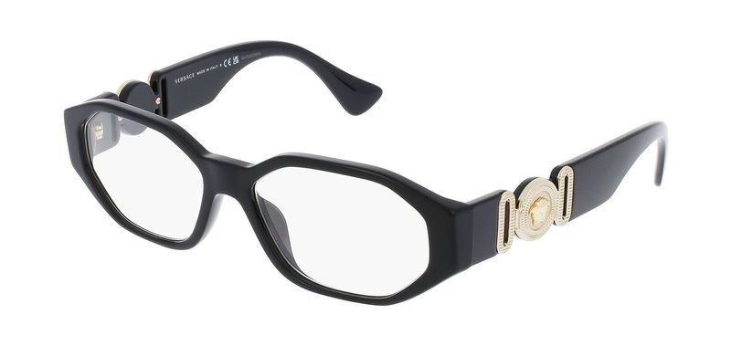 Versace Oval Brillen 0VE3320U Schwarz für Dame