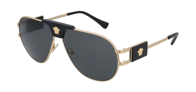 Versace Pilot Sunglasses 0VE2252 Gold for Man
