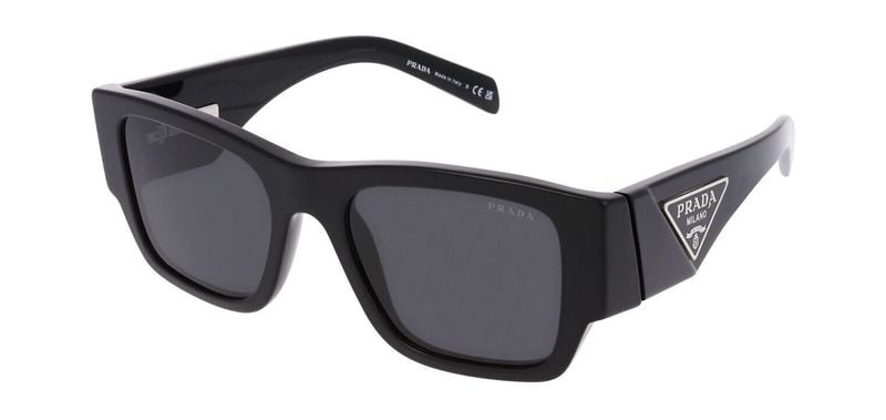 Prada Quadratisch Sonnenbrillen 0PR 10ZS Schwarz für Herren