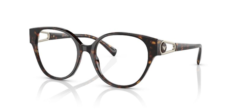 Emporio Armani Rund Brillen 0EA3211 Schildpatt für Dame
