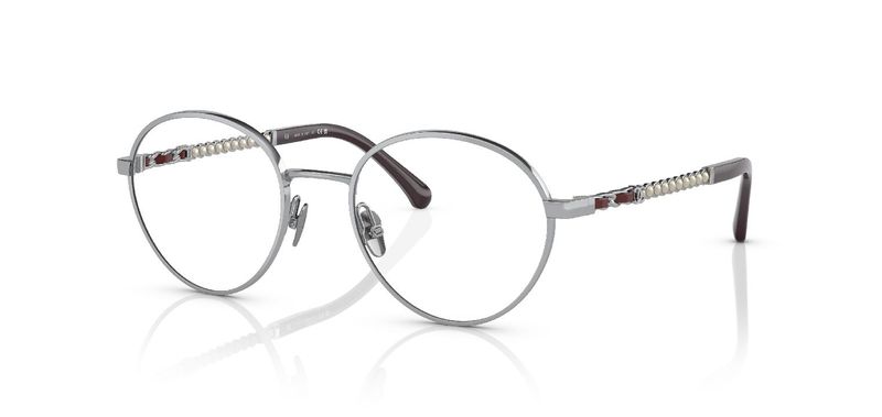 Chanel Oval Brillen 0CH2211QH Sillber für Dame