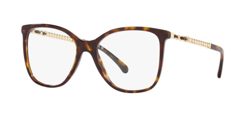 Chanel Rectangle Eyeglasses 0CH3441QH Havana for Woman