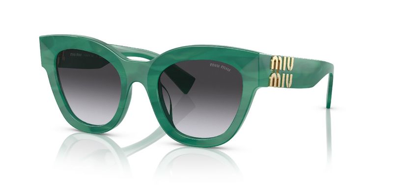 Miu Miu Carré Sunglasses 0MU 01YS Green for Woman