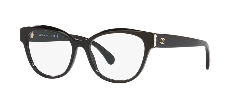 Chanel Cat Eye Eyeglasses 0CH3440H Black for Woman