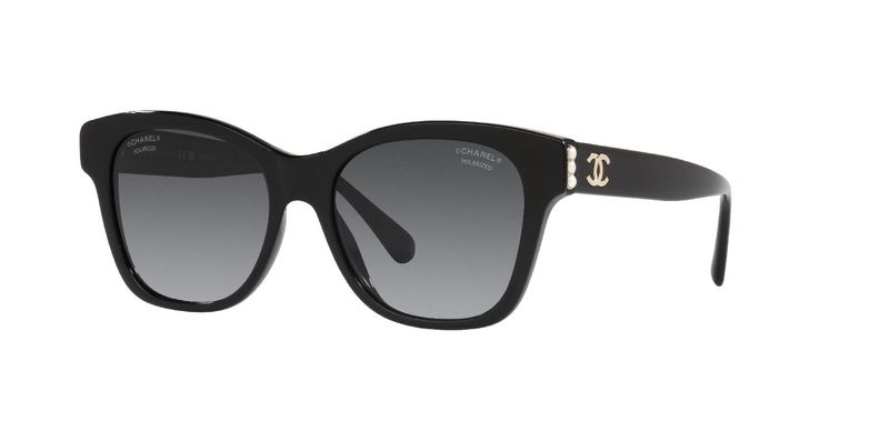 Chanel Rechteckig Sonnenbrillen 0CH5482H Schwarz für Damen