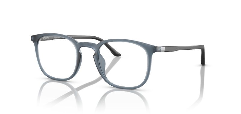 Philippe Starck Round Eyeglasses 0SH3088 Blue for Man