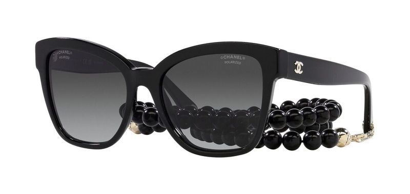 Chanel Rectangle Sunglasses 0CH5487 Black for Woman