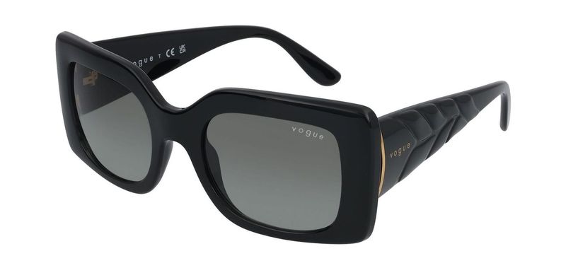 Lunettes de soleil Vogue Rectangle 0VO5481S Noir pour Femme