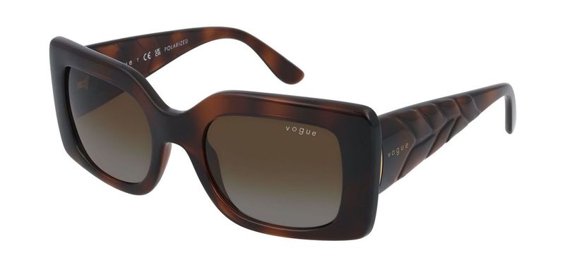 Vogue Rechteckig Sonnenbrillen 0VO5481S Braun für Dame