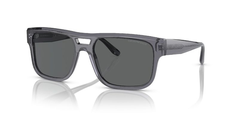 Emporio Armani Quadratisch Sonnenbrillen 0EA4197 Grau für Herren