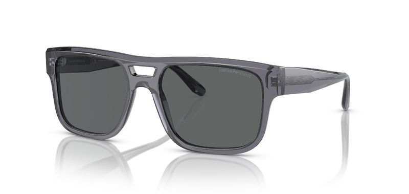 Emporio Armani Rechteckig Sonnenbrillen 0EA4197 Grau für Herren