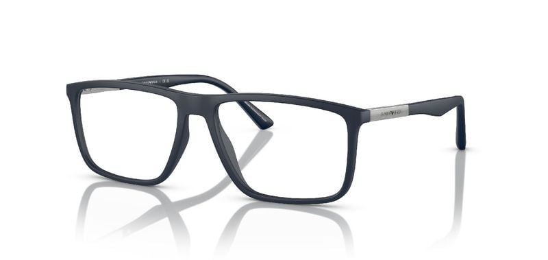 Emporio Armani Rectangle Eyeglasses 0EA3221 Blue for Man