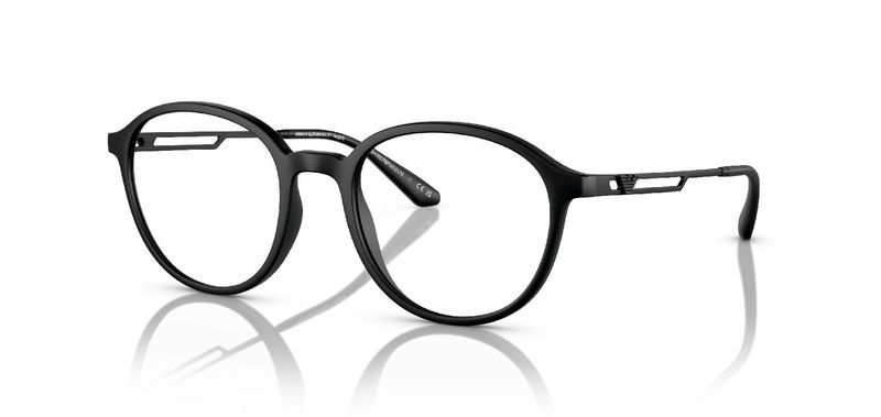 Emporio Armani Round Eyeglasses 0EA3225 Black for Man