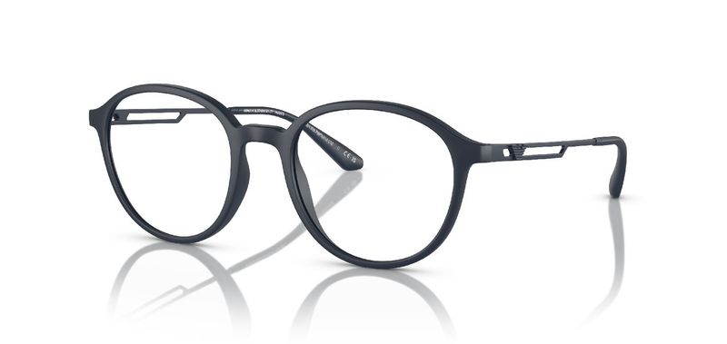 Emporio Armani Round Eyeglasses 0EA3225 Blue for Man