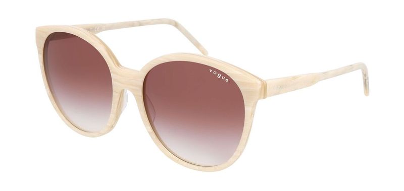 Vogue Rund Sonnenbrillen 0VO5509S Beige für Dame