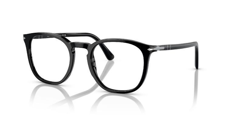 Persol Round Eyeglasses 0PO3318V Black for Man