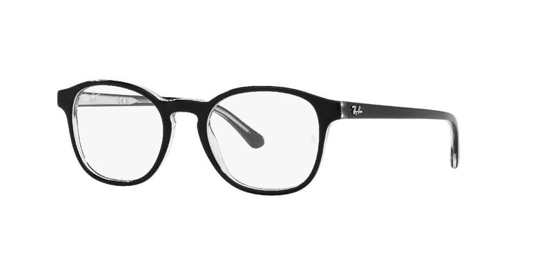 Ray-Ban Oval Brillen 0RX5417 Schwarz für Damen/Herren