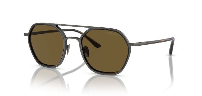 Lunettes de soleil Giorgio Armani Carré 0AR6145 Gris pour Homme