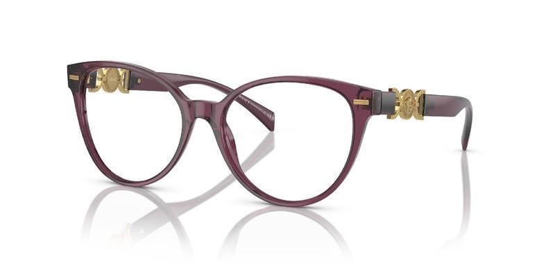 Versace Cat Eye Eyeglasses 0VE3334 Purple for Woman