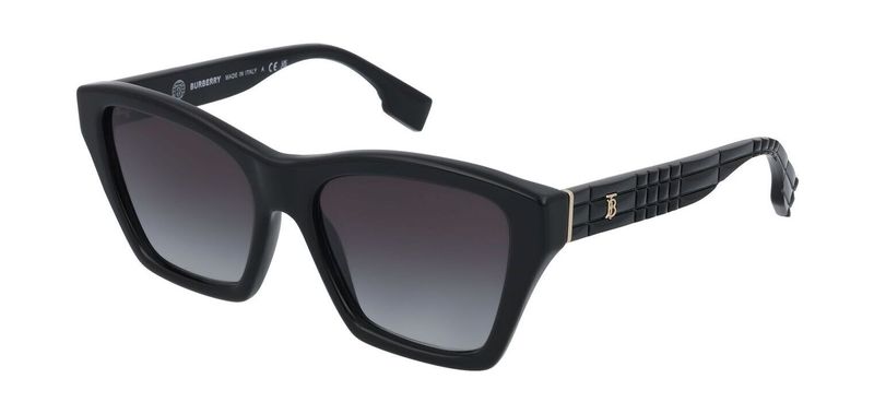 Burberry Quadratisch Sonnenbrillen 0BE4391 Schwarz für Dame