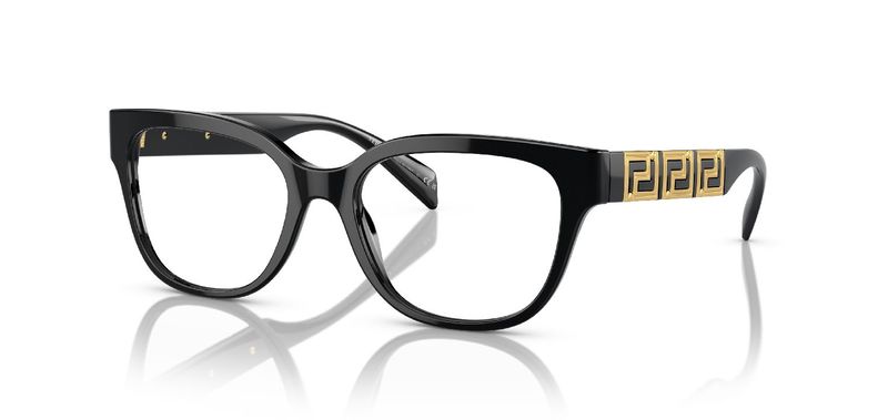 Versace Quadratisch Brillen 0VE3338 Schwarz für Dame