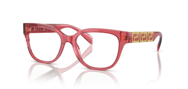 Lunettes de vue Versace Ovale 0VE3338 Rouge pour Femme