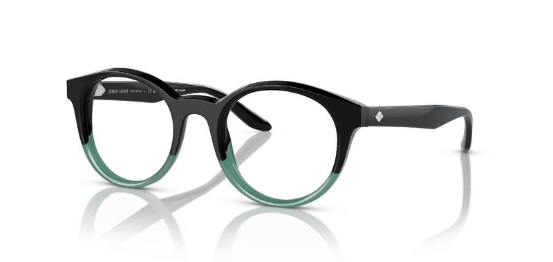 Giorgio Armani Round Eyeglasses 0AR7239 Black for Woman