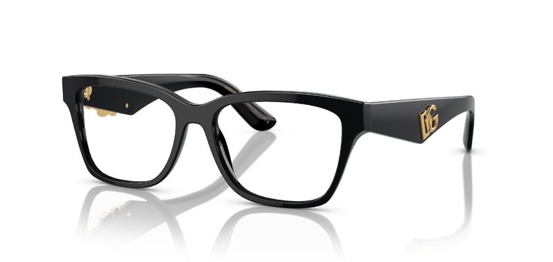 Dolce & Gabbana Rectangle Eyeglasses 0DG3370 Black for Woman