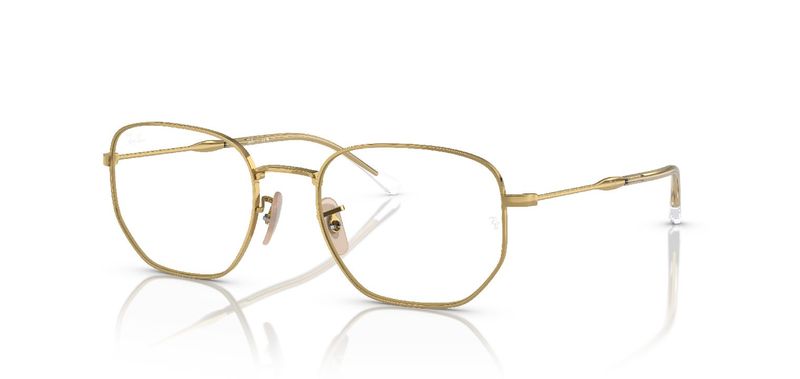 Ray-Ban Quadratisch Brillen 0RX6496 Gold für Herr-Dame