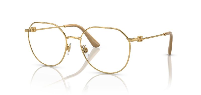 Dolce & Gabbana Round Eyeglasses 0DG1348 Gold for Woman