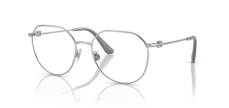 Dolce & Gabbana Round Eyeglasses 0DG1348 Silver for Woman