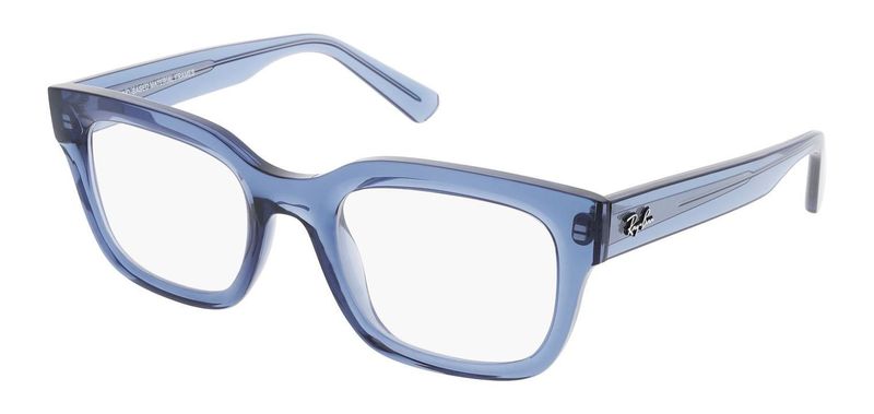 Ray-Ban Rectangle Eyeglasses 0RX7217 Blue for Unisex