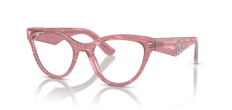 Dolce & Gabbana Cat Eye Eyeglasses 0DG3372 Pink for Woman