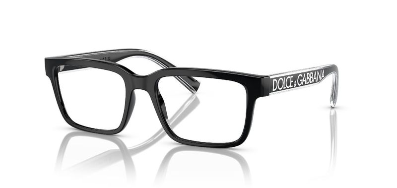 Dolce & Gabbana Rectangle Eyeglasses 0DG5102 Black for Man