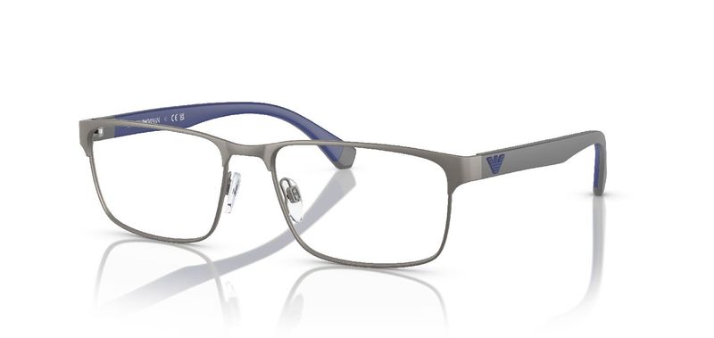 Emporio Armani Rechteckig Brillen 0EA1105 Grau für Herren