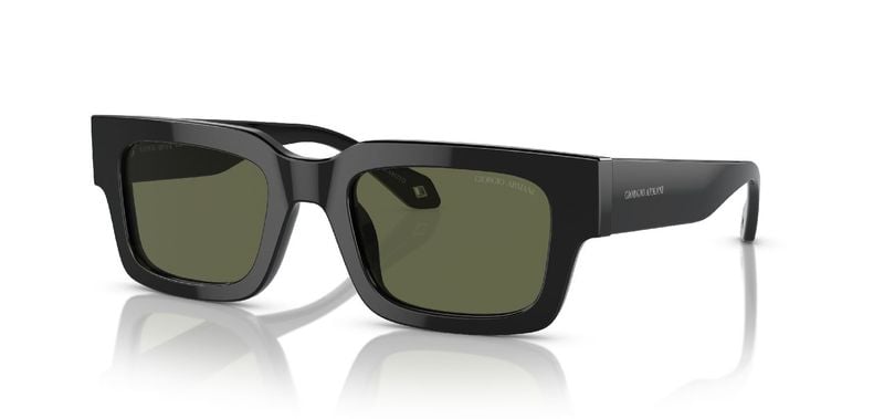 Giorgio Armani Rectangle Sunglasses 0AR8184U Black for Man