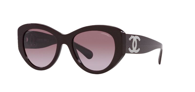 Chanel Oval Sonnenbrillen 0CH5492 Rot für Dame
