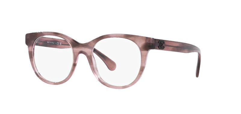 Lunettes de vue Chanel Ovale 0CH3450B Rose pour Femme