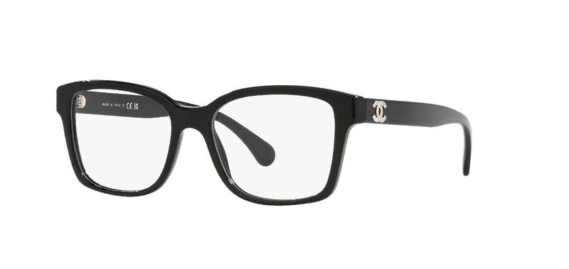 Chanel Rechteckig Brillen 0CH3451B Schwarz für Dame