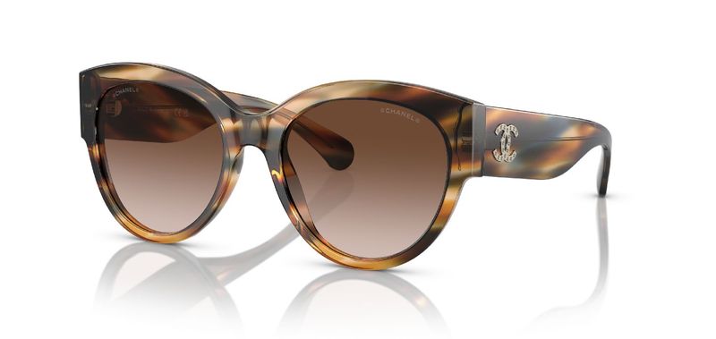 Chanel Rund Sonnenbrillen 0CH5498B Gelb für Dame