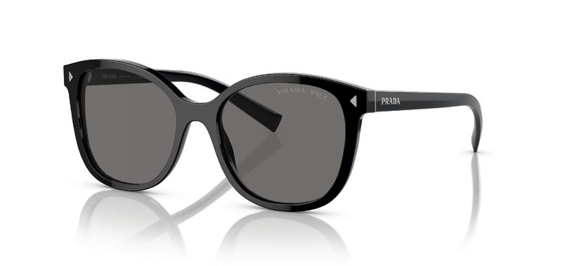 Prada Carré Sunglasses 0PR 22ZS Black for Woman