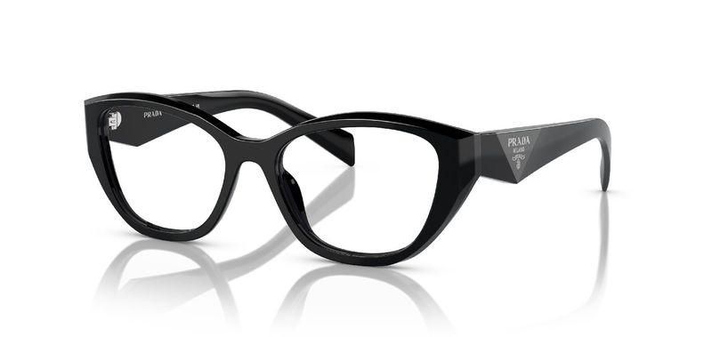 Prada Cat Eye Eyeglasses 0PR 21ZV Black for Woman