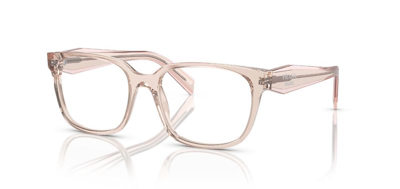 Prada Rectangle Eyeglasses 0PR 17ZV Pink for Woman