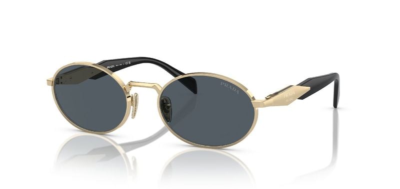 Prada Oval Sonnenbrillen 0PR 65ZS Gold für Damen