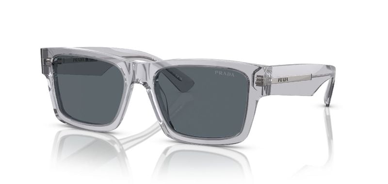 Prada Rechteckig Sonnenbrillen 0PR 25ZS Grau für Herren