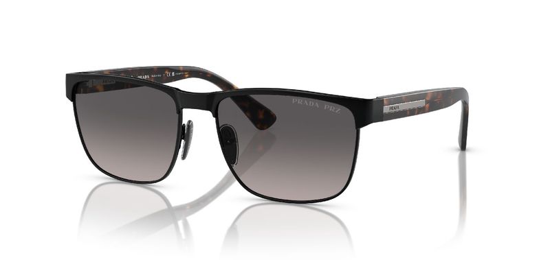 Prada Carré Sunglasses 0PR 66ZS Black for Man