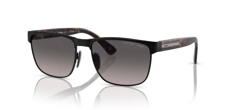 Prada Quadratisch Sonnenbrillen 0PR 66ZS Schwarz für Herren