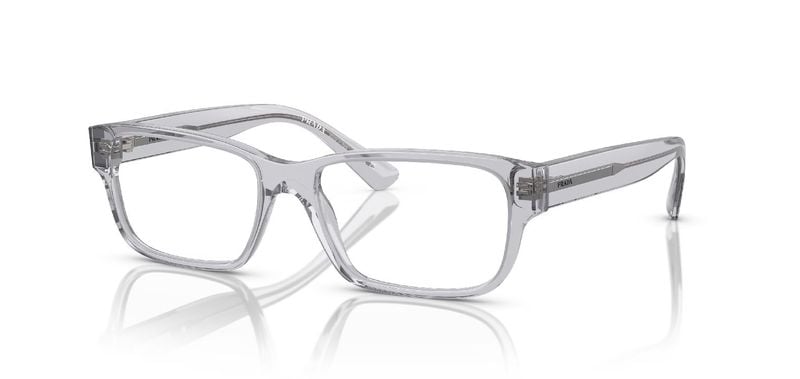 Lunettes de vue Prada Rectangle 0PR 18ZV Gris pour Homme