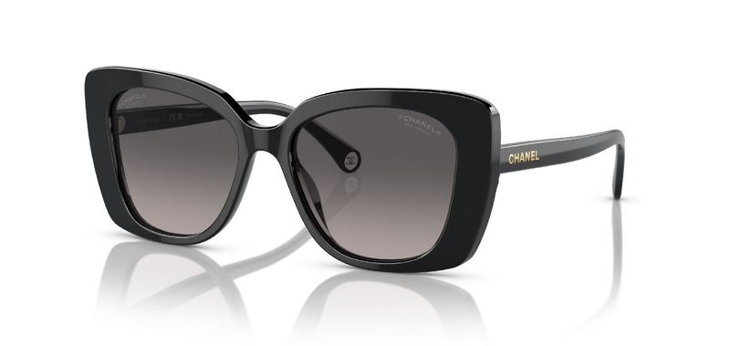 Chanel Rechteckig Sonnenbrillen 0CH5504 Schwarz für Damen