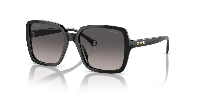 Chanel Rechteckig Sonnenbrillen 0CH5505 Schwarz für Damen